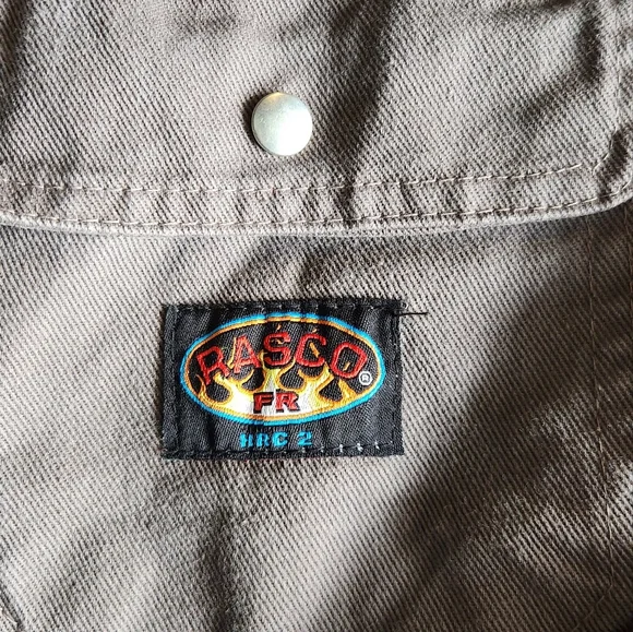 Rasco FR Gray Coverall Fire Resistant Men Size 40 - Picture 7 of 11